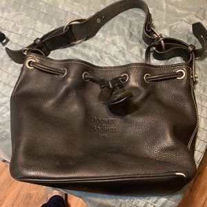 Black leather purse